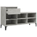 Pantofar, gri beton, 102x36x60 cm, lemn prelucrat - WALTI WALTI