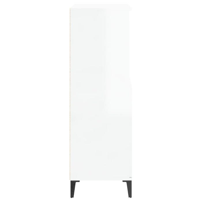 Dulap înalt, alb extralucios, 60x36x110 cm, lemn compozit - WALTI WALTI