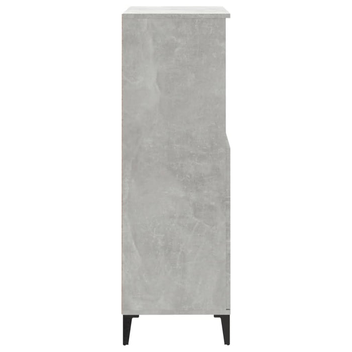 Dulap înalt, gri beton, 60x36x110 cm, lemn compozit - WALTI WALTI