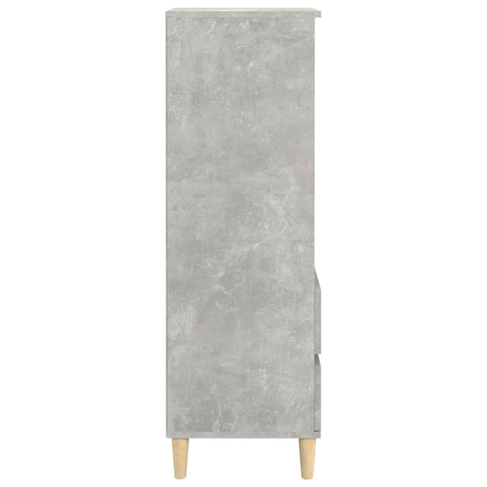 Dulap înalt, gri beton, 40x36x110 cm, lemn compozit - WALTI WALTI