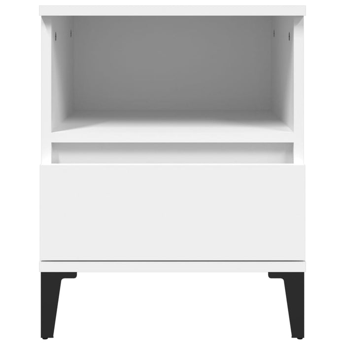 Noptiere, 2 buc., alb, 40x35x50 cm - WALTI WALTI