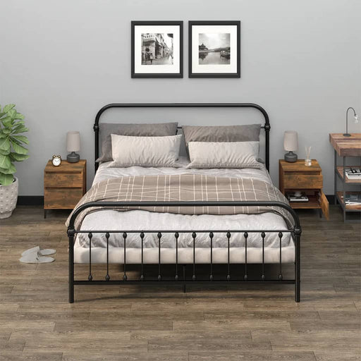 Noptiere, 2 buc., stejar fumuriu, 40x35x50 cm - WALTI WALTI