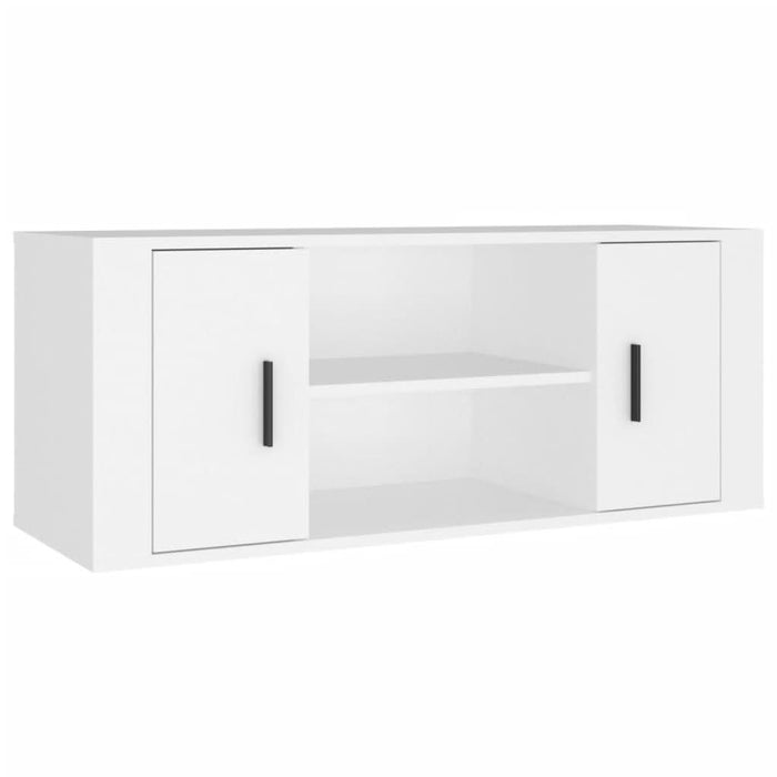 Comodă TV, alb, 100x35x40 cm, lemn prelucrat - WALTI WALTI