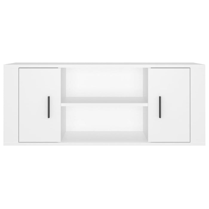 Comodă TV, alb, 100x35x40 cm, lemn prelucrat - WALTI WALTI