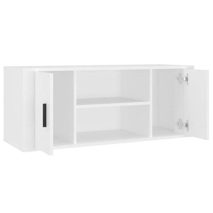 Comodă TV, alb, 100x35x40 cm, lemn prelucrat - WALTI WALTI