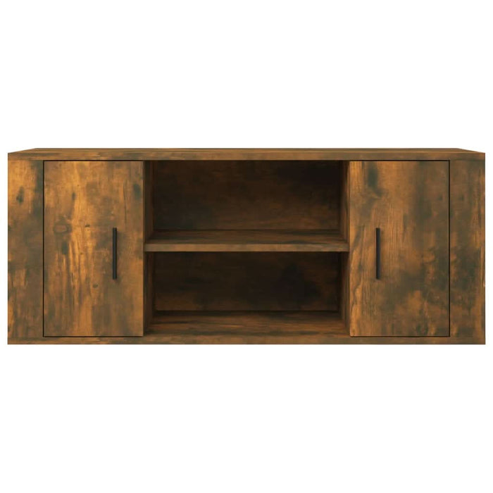 Comodă TV, stejar fumuriu, 100x35x40 cm, lemn prelucrat - WALTI WALTI