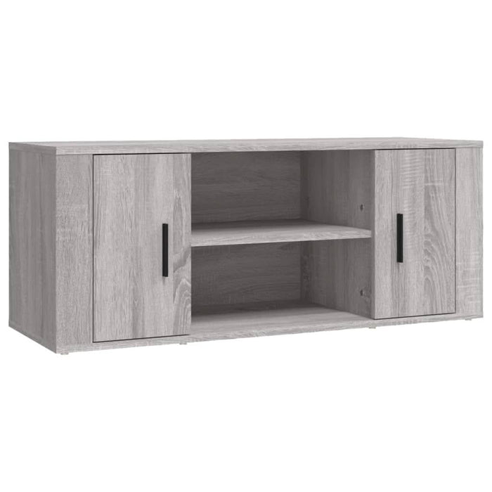Comodă TV, gri sonoma, 100x35x40 cm, lemn prelucrat - WALTI WALTI