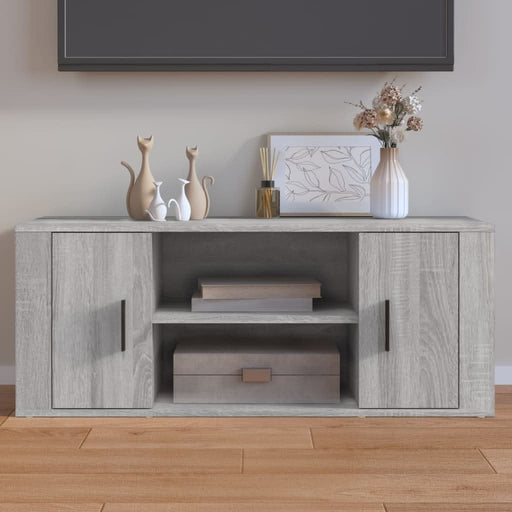 Comodă TV, gri sonoma, 100x35x40 cm, lemn prelucrat - WALTI WALTI