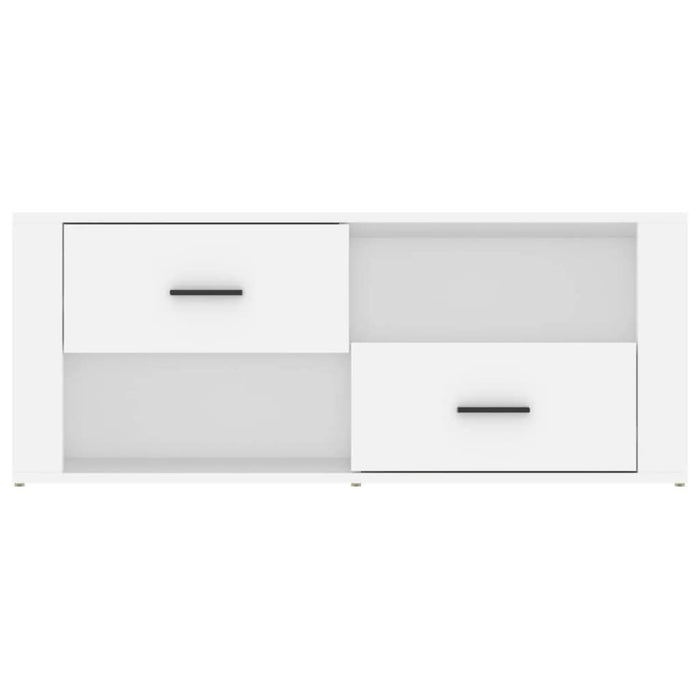 Comodă TV, alb, 100x35x40 cm, lemn prelucrat - WALTI WALTI
