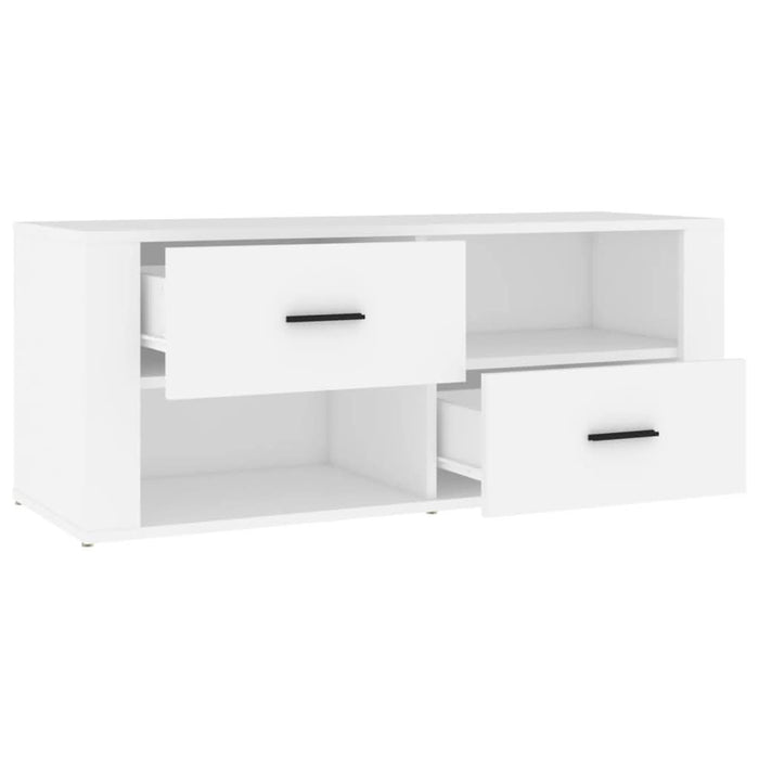 Comodă TV, alb, 100x35x40 cm, lemn prelucrat - WALTI WALTI