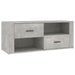 Comodă TV, gri beton, 100x35x40 cm, lemn prelucrat - WALTI WALTI