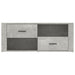 Comodă TV, gri beton, 100x35x40 cm, lemn prelucrat - WALTI WALTI