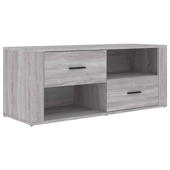 Comodă TV, gri sonoma, 100x35x40 cm, lemn prelucrat - WALTI WALTI