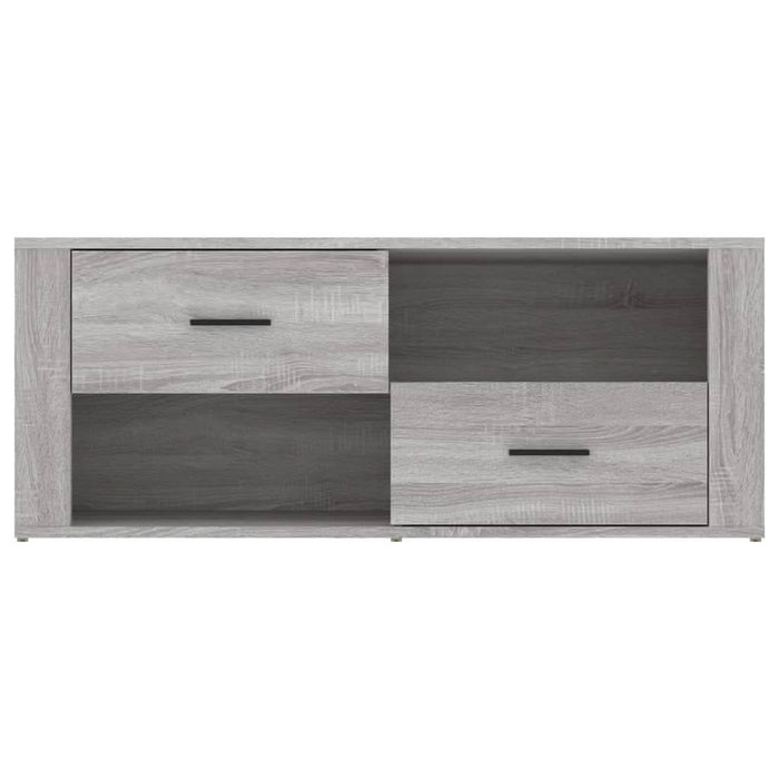 Comodă TV, gri sonoma, 100x35x40 cm, lemn prelucrat - WALTI WALTI