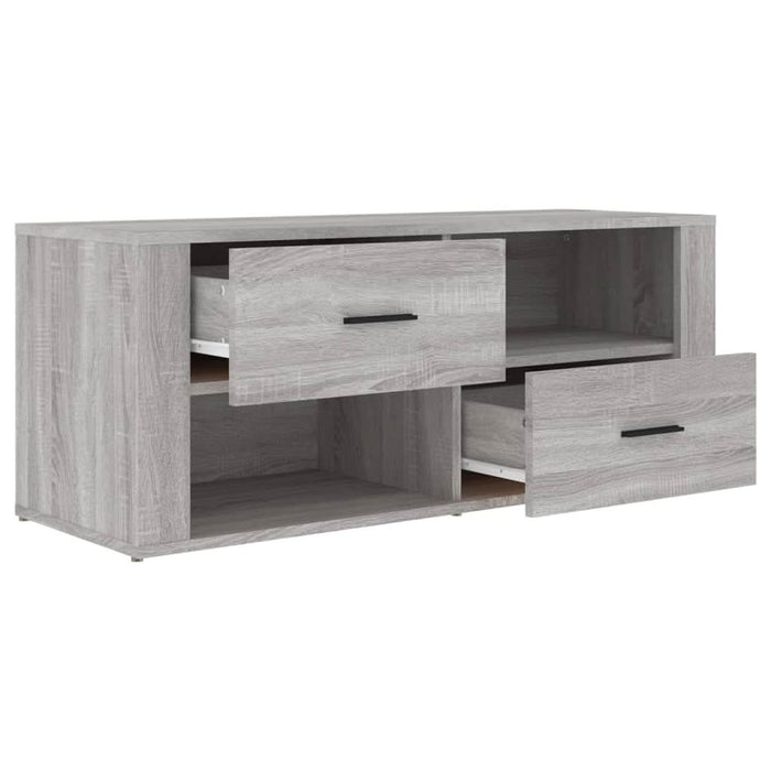 Comodă TV, gri sonoma, 100x35x40 cm, lemn prelucrat - WALTI WALTI