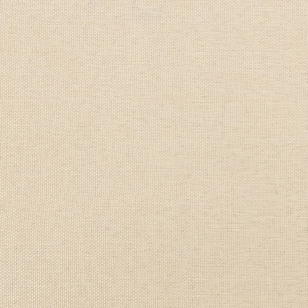 Cadru de pat box spring, crem, 180x200 cm, textil
