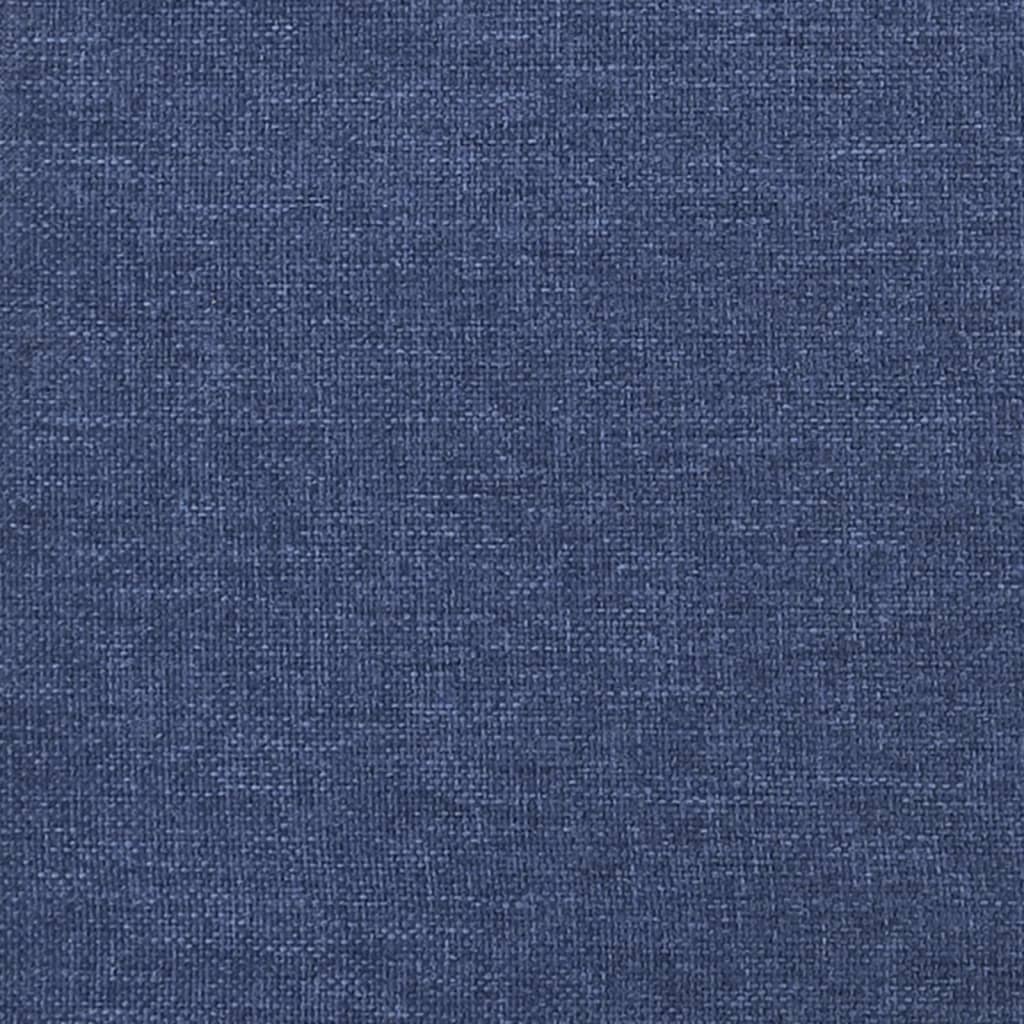 Cadru de pat box spring, albastru, 200x200 cm, textil