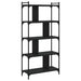 Bibliotecă cu 5 niveluri, negru, 76x32x158 cm, lemn prelucrat - WALTI WALTI