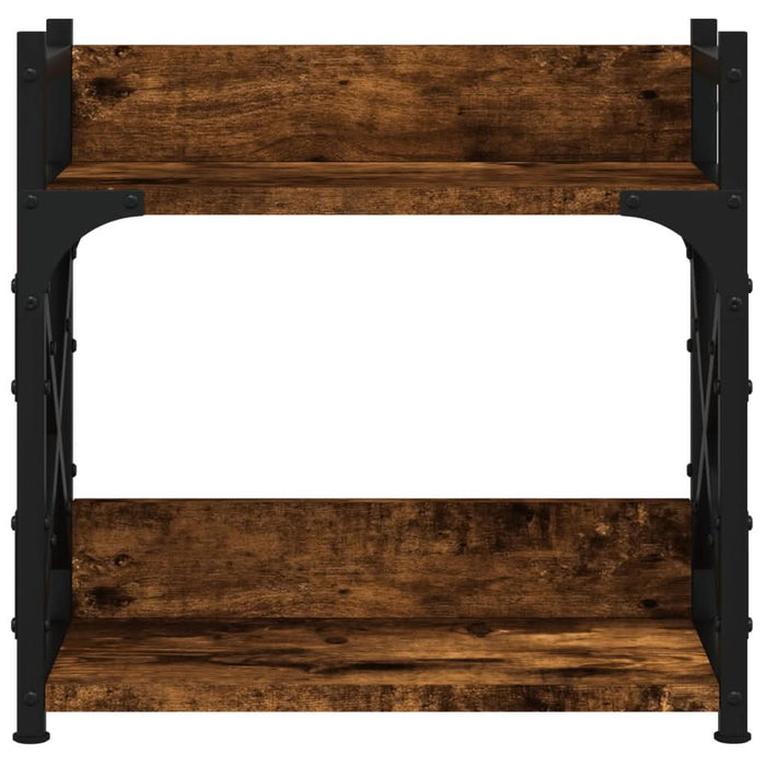Suport imprimantă 2 niveluri stejar fumuriu 40x20x40 cm lemn - WALTI WALTI