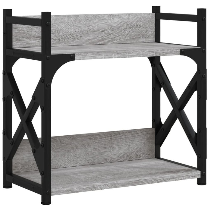Suport imprimantă 2 niveluri gri sonoma 40x20x40 cm lemn - WALTI WALTI