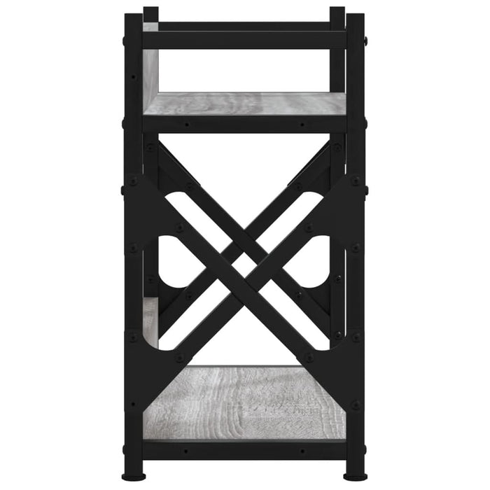 Suport imprimantă 2 niveluri gri sonoma 40x20x40 cm lemn - WALTI WALTI