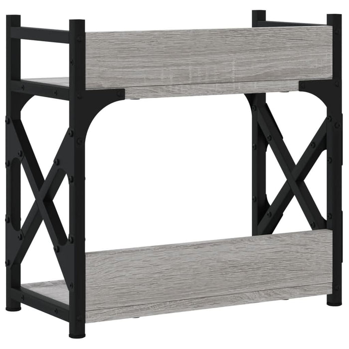 Suport imprimantă 2 niveluri gri sonoma 40x20x40 cm lemn - WALTI WALTI