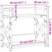 Suport imprimantă 2 niveluri gri sonoma 40x20x40 cm lemn - WALTI WALTI