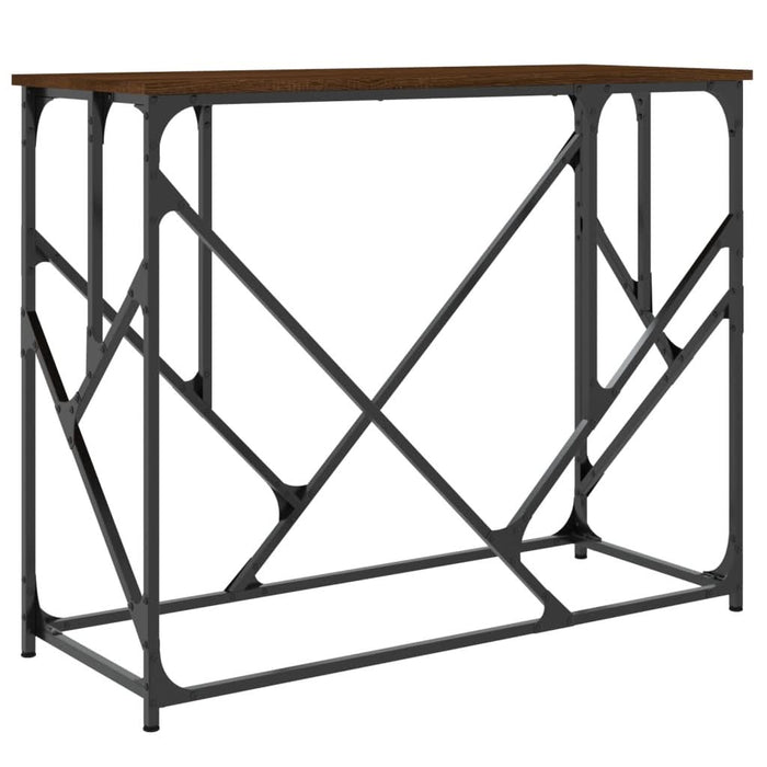 Măsuță consolă, stejar maro, 100x40x80 cm, lemn prelucrat - WALTI WALTI