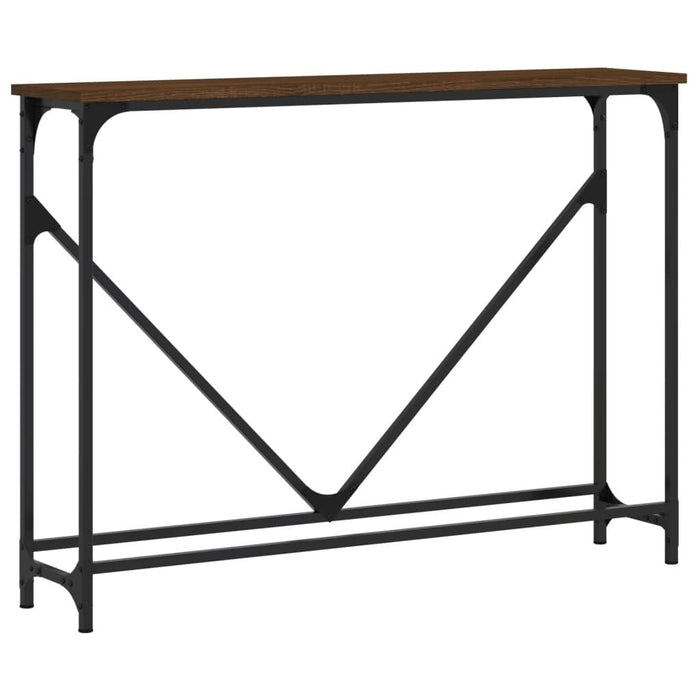 Măsuță consolă, stejar maro, 102x22,5x75 cm, lemn prelucrat - WALTI WALTI
