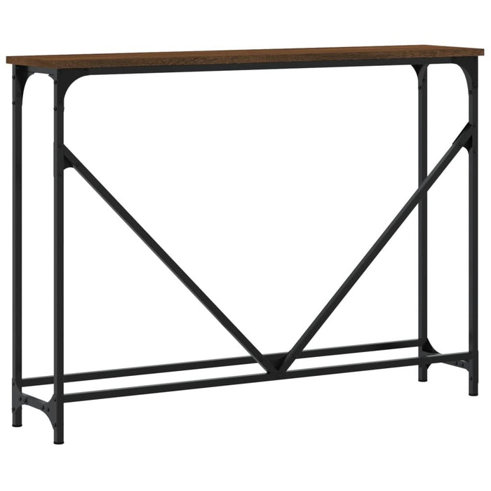 Măsuță consolă, stejar maro, 102x22,5x75 cm, lemn prelucrat - WALTI WALTI