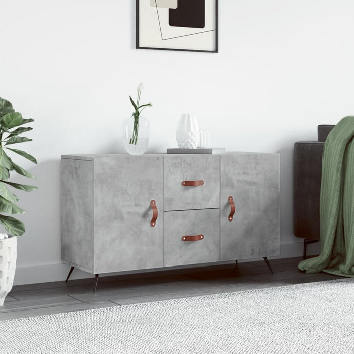 Servantă, gri beton, 100x36x60 cm, lemn compozit - WALTI WALTI