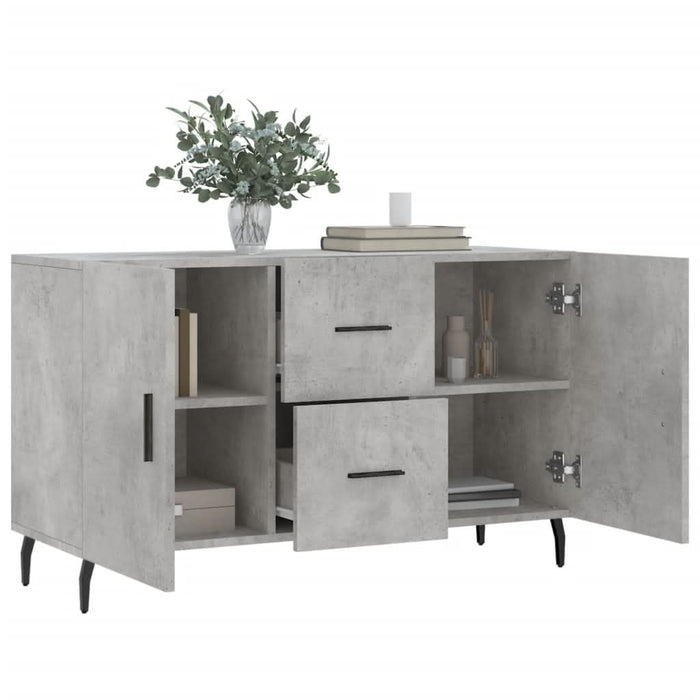 Servantă, gri beton, 100x36x60 cm, lemn compozit - WALTI WALTI