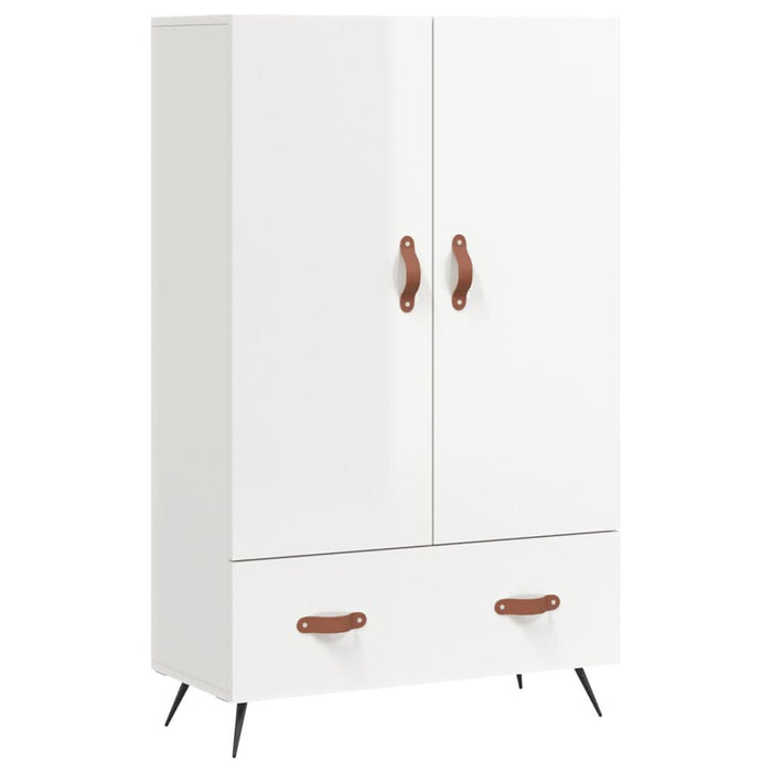 Dulap înalt, alb extralucios, 69,5x31x115 cm, lemn prelucrat - WALTI WALTI