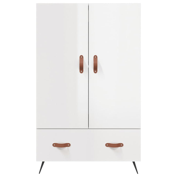 Dulap înalt, alb extralucios, 69,5x31x115 cm, lemn prelucrat - WALTI WALTI