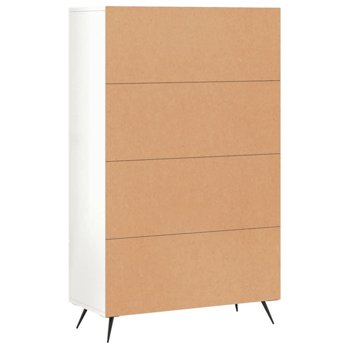 Dulap înalt, alb extralucios, 69,5x31x115 cm, lemn prelucrat - WALTI WALTI