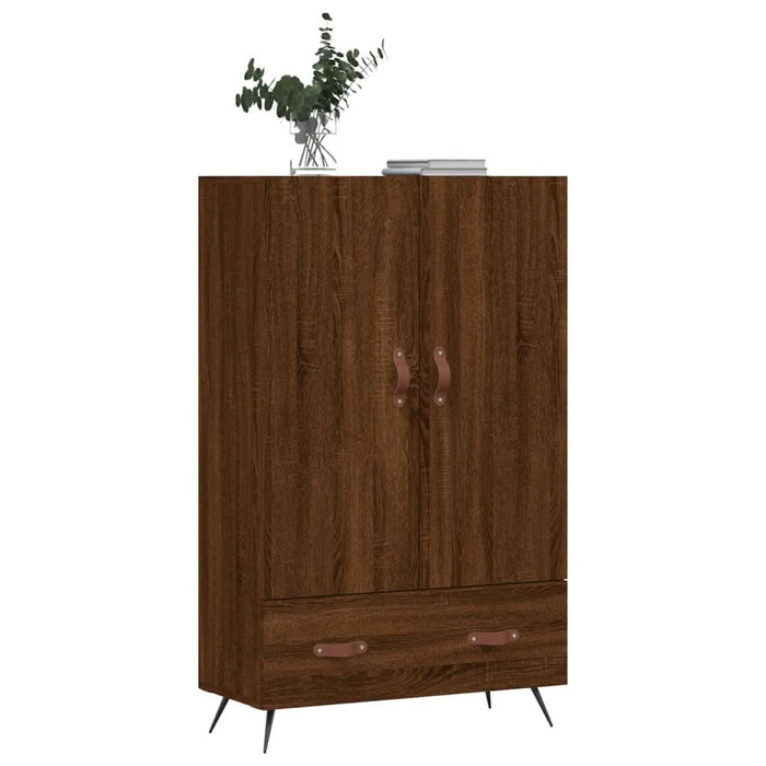 Dulap înalt, stejar maro, 69,5x31x115 cm, lemn prelucrat - WALTI WALTI