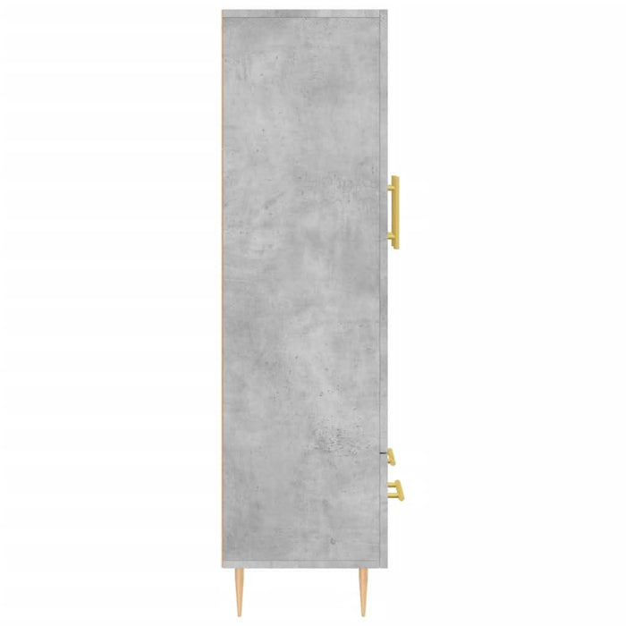 Dulap înalt, gri beton, 69,5x31x115 cm, lemn prelucrat - WALTI WALTI