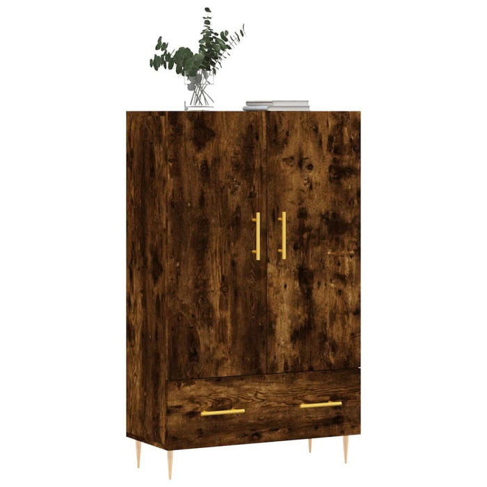 Dulap înalt, stejar afumat, 69,5x31x115 cm, lemn prelucrat - WALTI WALTI