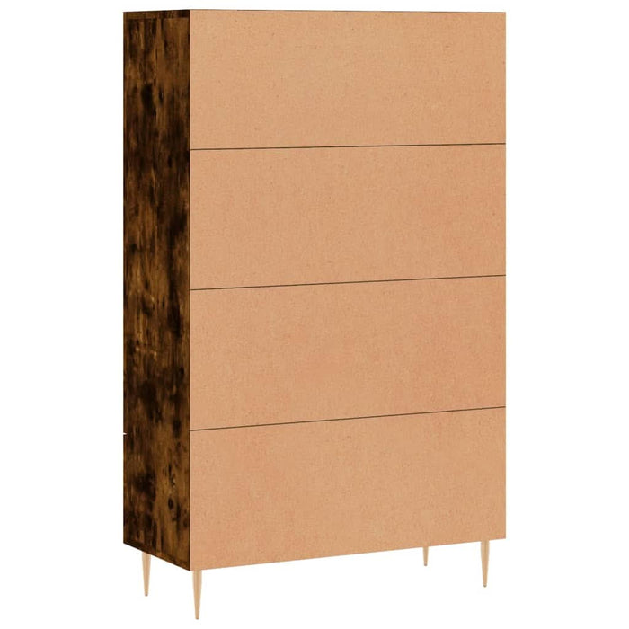 Dulap înalt, stejar afumat, 69,5x31x115 cm, lemn prelucrat - WALTI WALTI