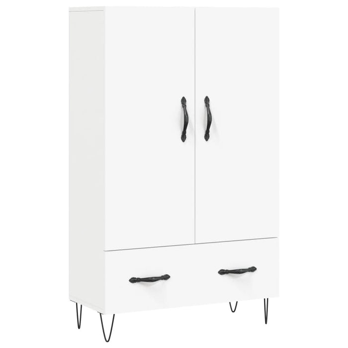 Dulap înalt, alb, 69,5x31x115 cm, lemn prelucrat - WALTI WALTI
