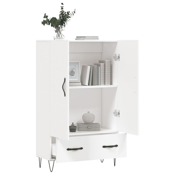 Dulap înalt, alb, 69,5x31x115 cm, lemn prelucrat - WALTI WALTI