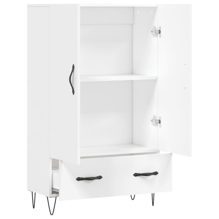 Dulap înalt, alb, 69,5x31x115 cm, lemn prelucrat - WALTI WALTI