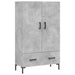 Dulap înalt, gri beton, 69,5x31x115 cm, lemn prelucrat - WALTI WALTI