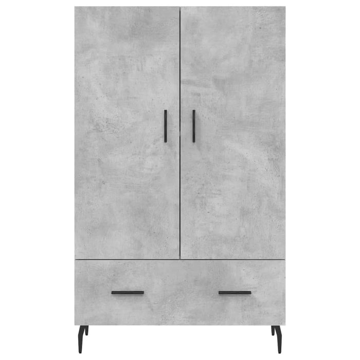Dulap înalt, gri beton, 69,5x31x115 cm, lemn prelucrat - WALTI WALTI