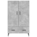 Dulap înalt, gri beton, 69,5x31x115 cm, lemn prelucrat - WALTI WALTI