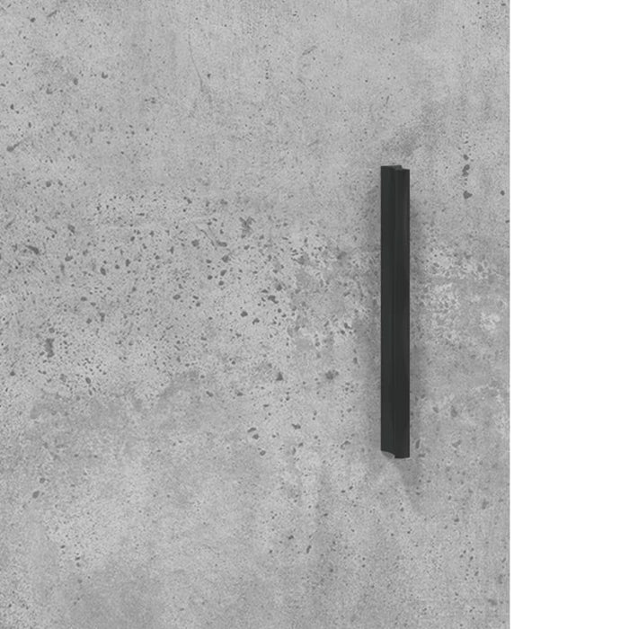 Dulap înalt, gri beton, 69,5x31x115 cm, lemn prelucrat - WALTI WALTI
