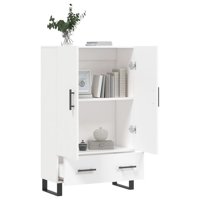 Dulap înalt, alb, 69,5x31x115 cm, lemn prelucrat - WALTI WALTI