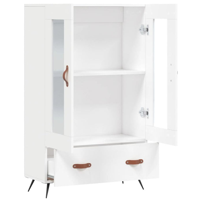 Dulap înalt, alb, 69,5x31x115 cm, lemn prelucrat - WALTI WALTI