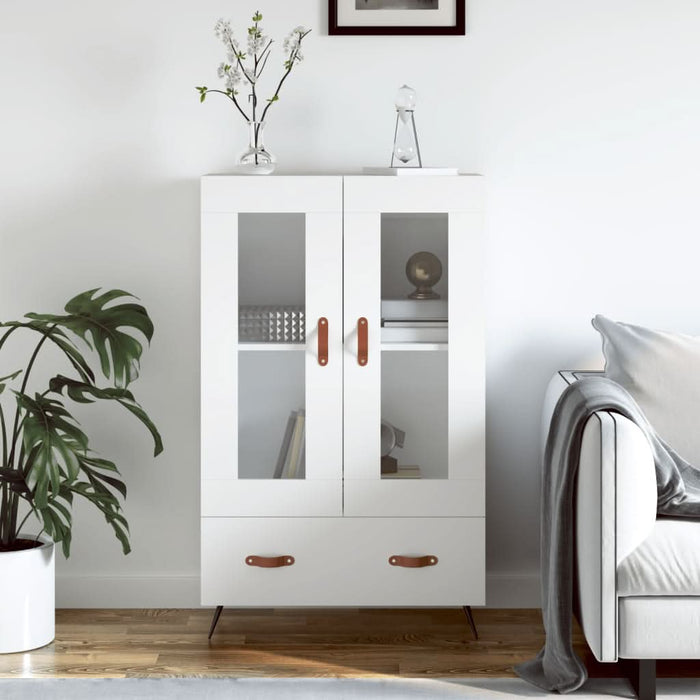Dulap înalt, alb, 69,5x31x115 cm, lemn prelucrat - WALTI WALTI