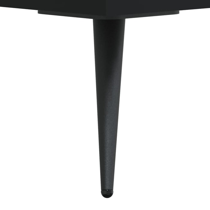 Dulap înalt, negru, 69,5x31x115 cm, lemn prelucrat - WALTI WALTI